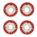 Колеса для скейтборда Bro Stuff Flame White Red 102A 53мм