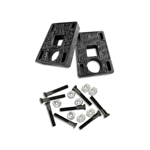 Подкладки для скейтборда Slappy Big Blocks Black 1/2" с винтами Подкладки для скейтборда Slappy Big Blocks Black 1/2" с винтами